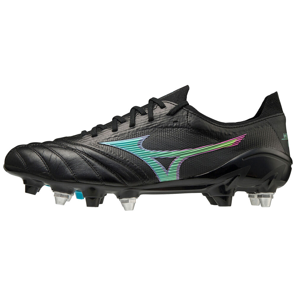 Mizuno Men's Morelia Neo Iii Beta Japan Mix Soccer Cleats Black/Blue Turquoise (P1GC209018-UDO)